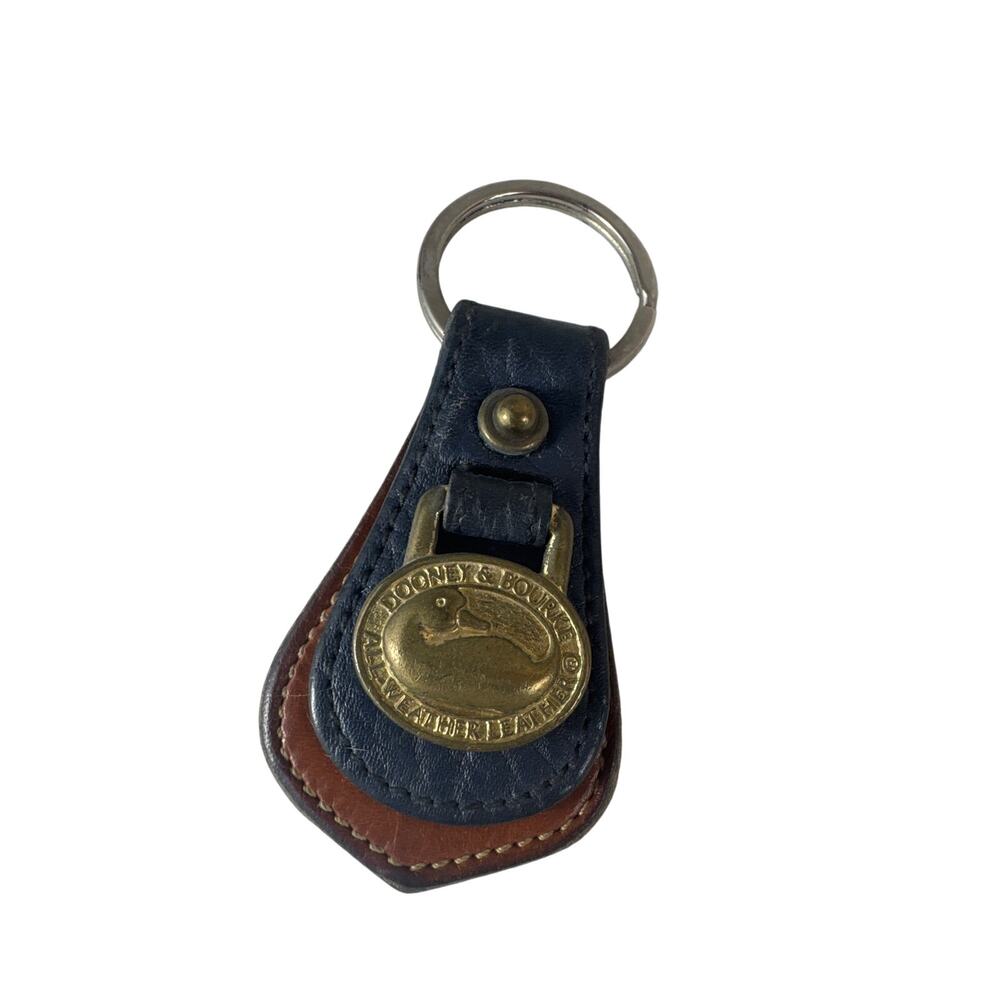 Dooney and Bourke Navy keychain VINTAGE